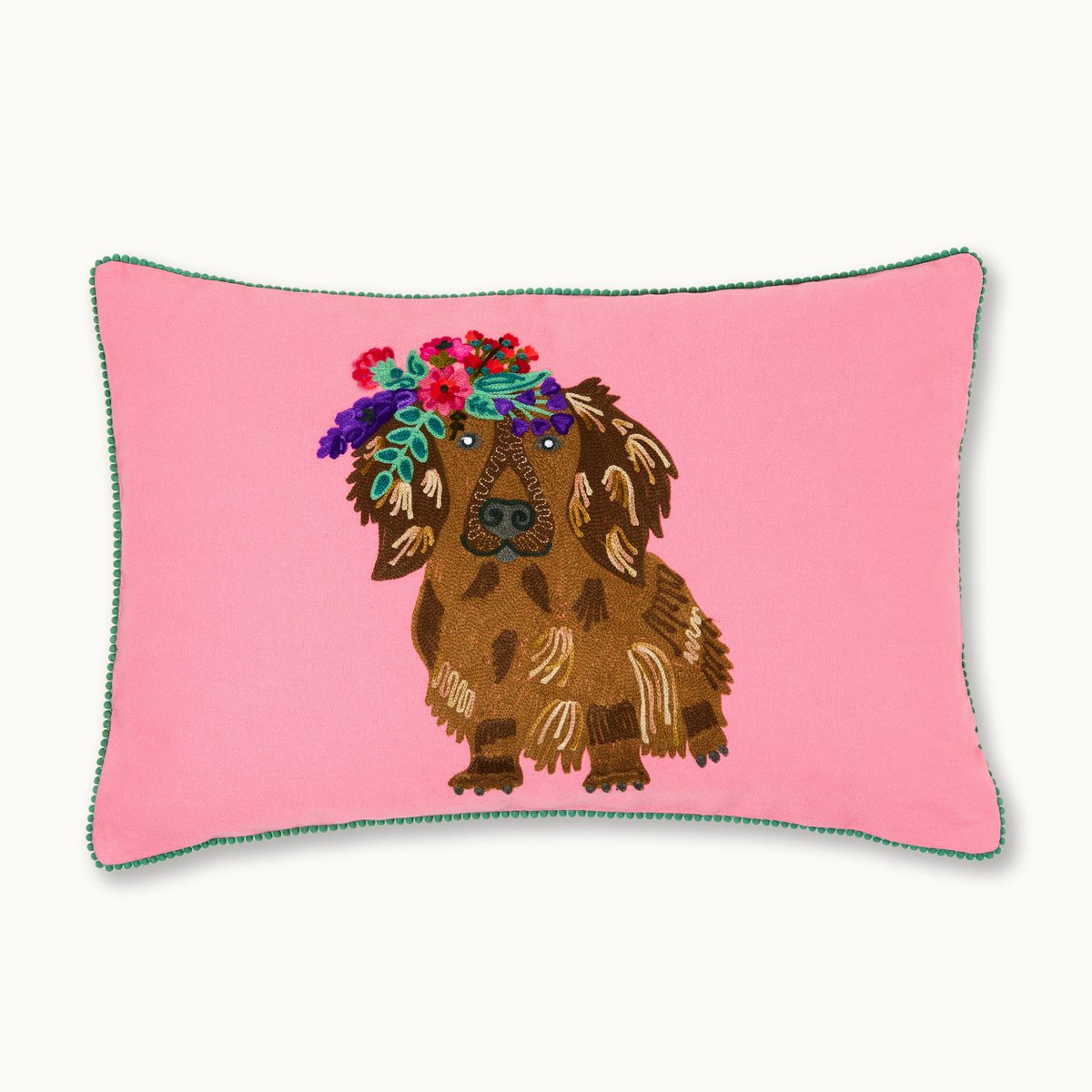 KISSENBEZUG LANGHAAR DACKEL - 60x40cm