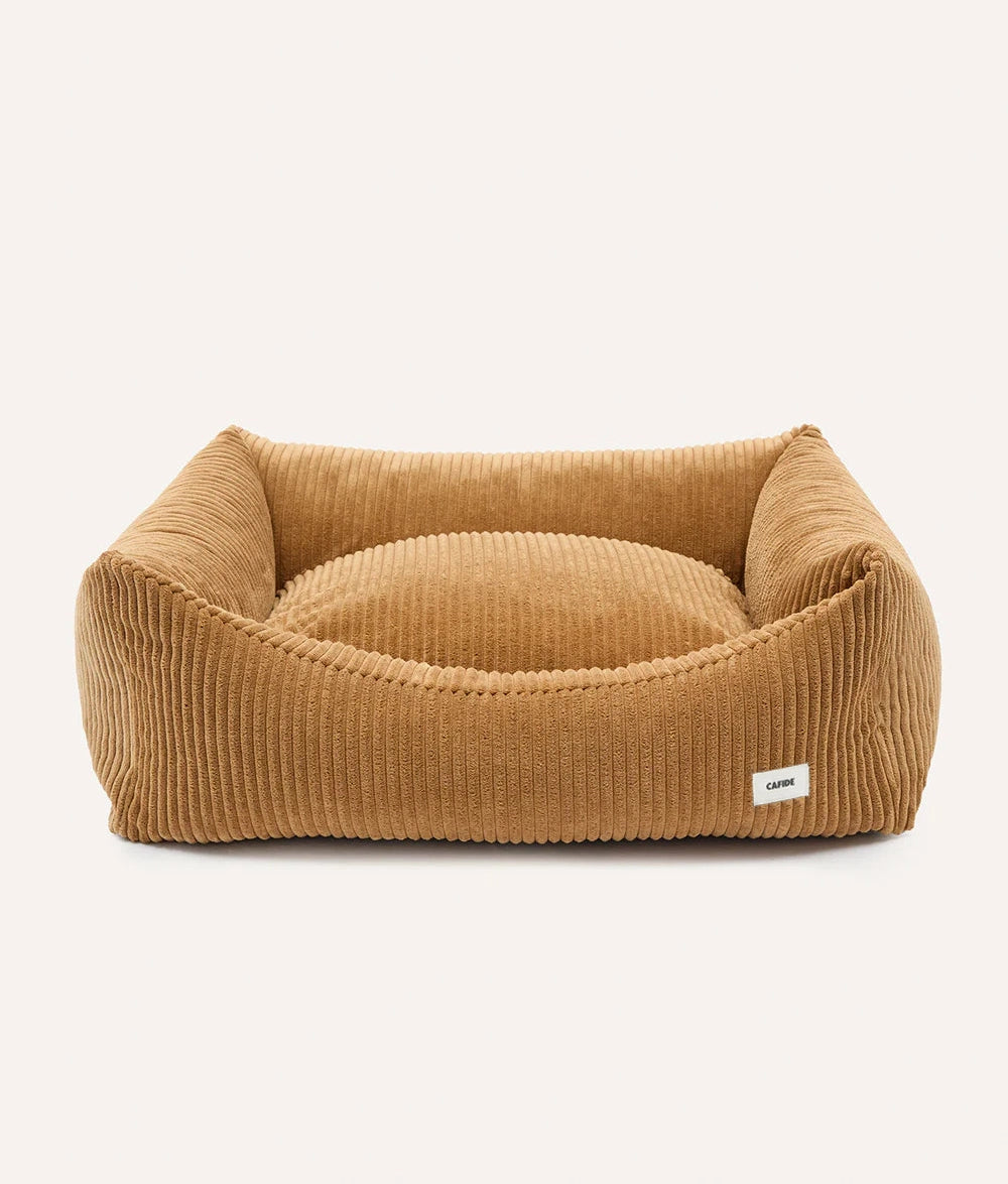 SNOZY HUNDEBETT AUS CORD (SENF)