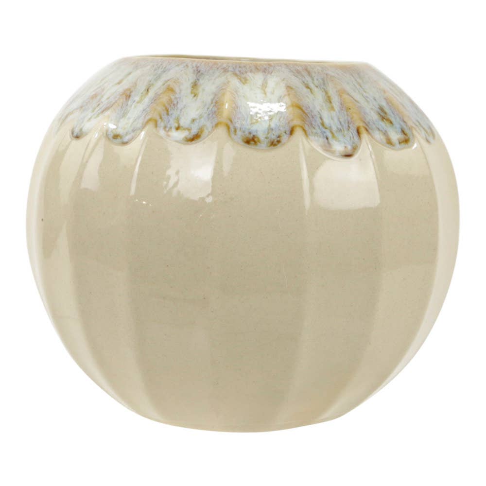 RUNDE VASE AUS KERAMIK