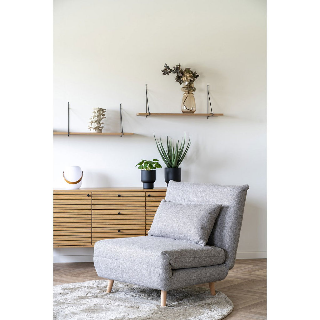 GLASVASE (RAUCHBRAUN) - 31cm