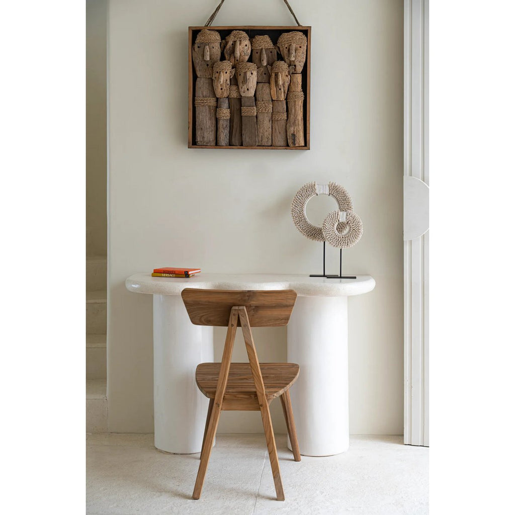 PAPUA SHELL DISC AUF STÄNDER - 45cm