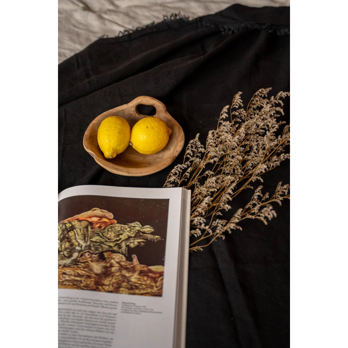 LEINENTISCHDECKE (SCHWARZ) - 150x250cm