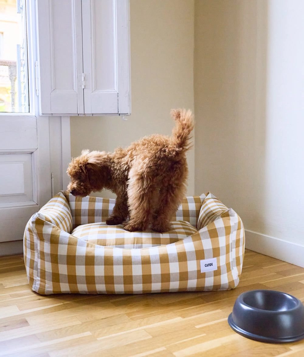 SNOZY HUNDEBETT (VICHY SENF)