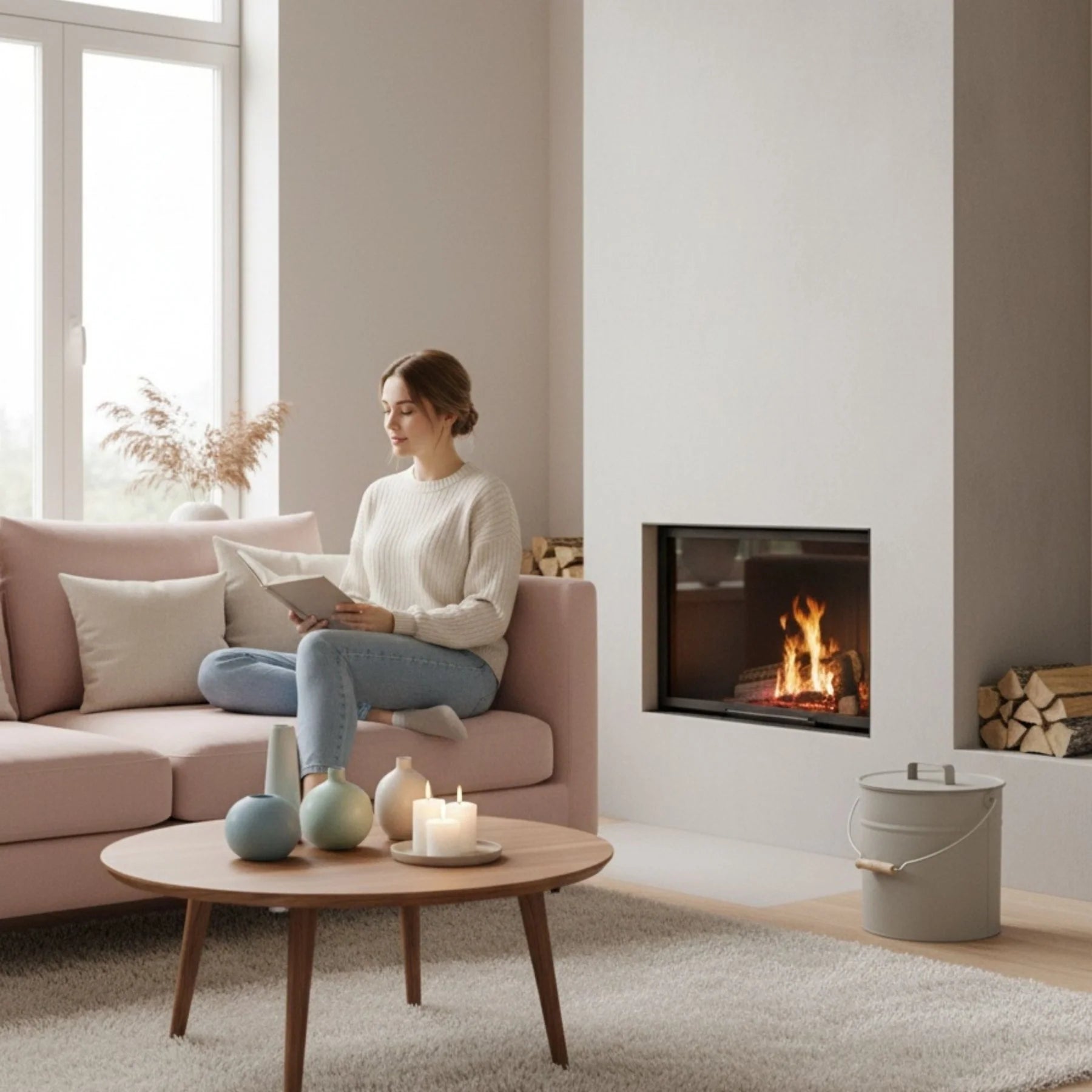 LIVLIG METALLEIMER (GENTLE GREIGE)