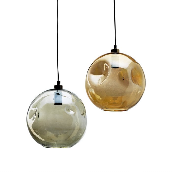 BUBBELLA MUNDGEBLASENE PENDELLEUCHTE (GRAU/GRÜN)